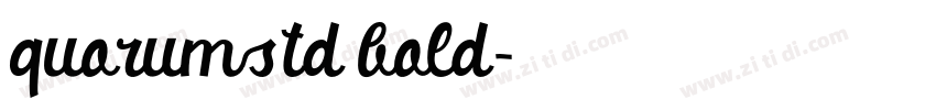 quorumstd bold字体转换 quorumstd bold字体转换